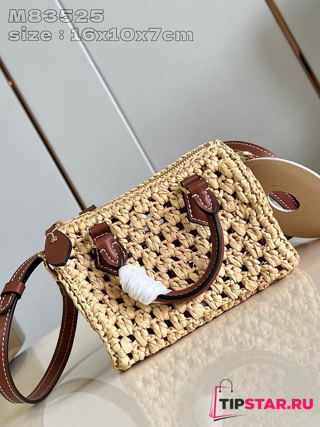 LV Nano Speedy M83525 Natural color/Tan brown 16x10X7.5 cm - 1