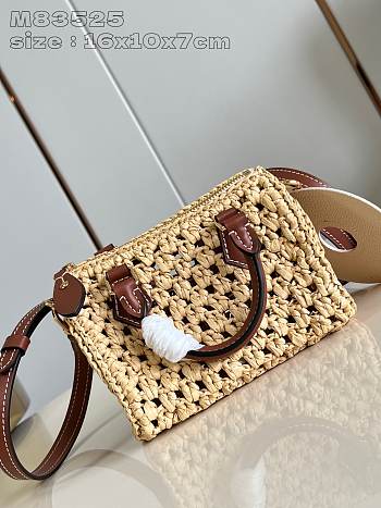 LV Nano Speedy M83525 Natural color/Tan brown 16x10X7.5 cm