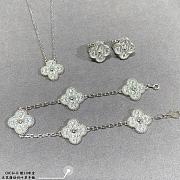 VCA full diamond five-flower four-leaf clover bracelet  - 2