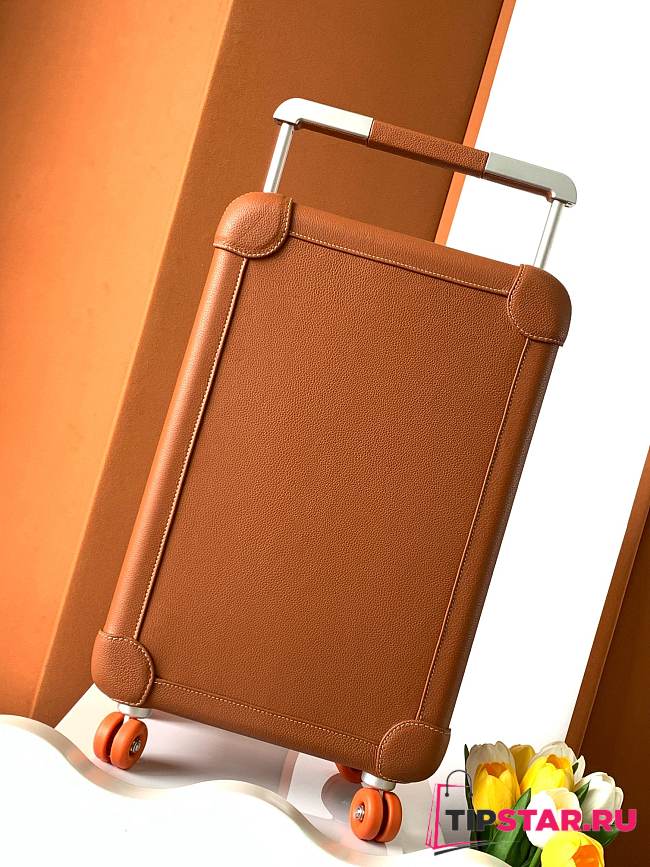 Hermes Suitcase Golden brown Top layer TOGO leather 20-inch - 1