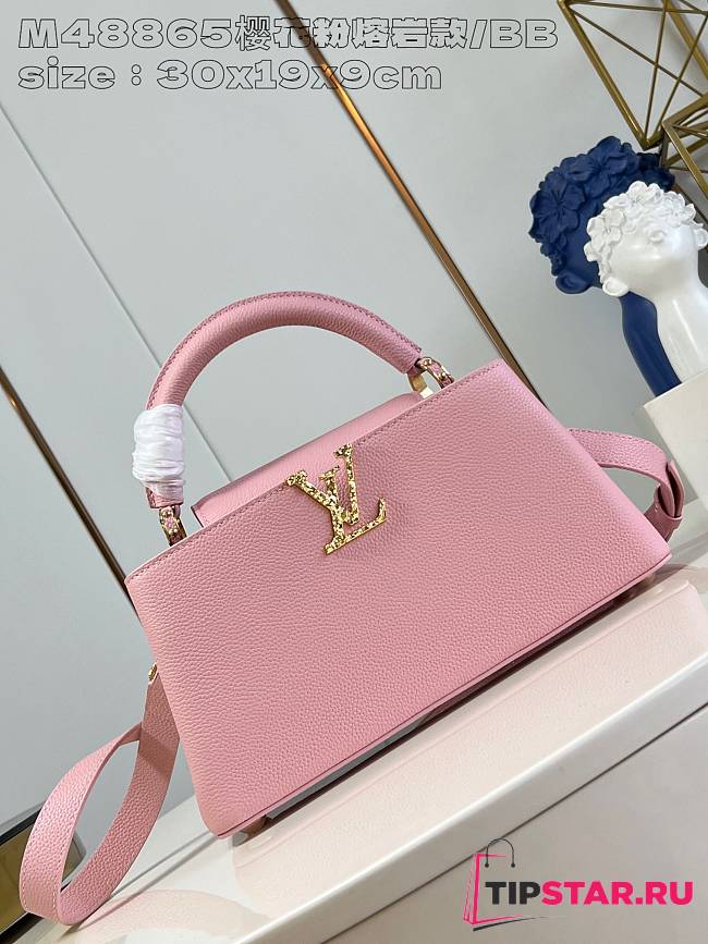 LV M48865 Sakura Pink Lava Model Small 30X19X9cm - 1