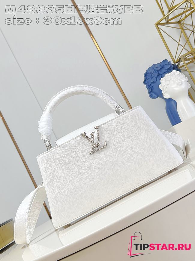 LV M48865 White Lava Model/Small 30X19X9cm - 1