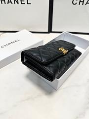 Chanel popular sheepskin bi-fold wallet 19x10cm  - 3