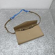 Miumiu Shoulder Wallet Brown 15x10.5cm  - 2