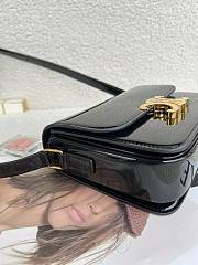 Celine Triomphe Small Black Patent Calfskin Bag 18.5 x 14 x 6 cm - 5