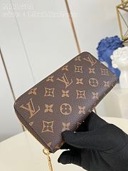 Louis Vuitton LV Zippy Wallet M42616 Brown 19.5x10.5x2.5cm - 2