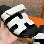 Hermes Hermes men's luxury style white sandals - 6