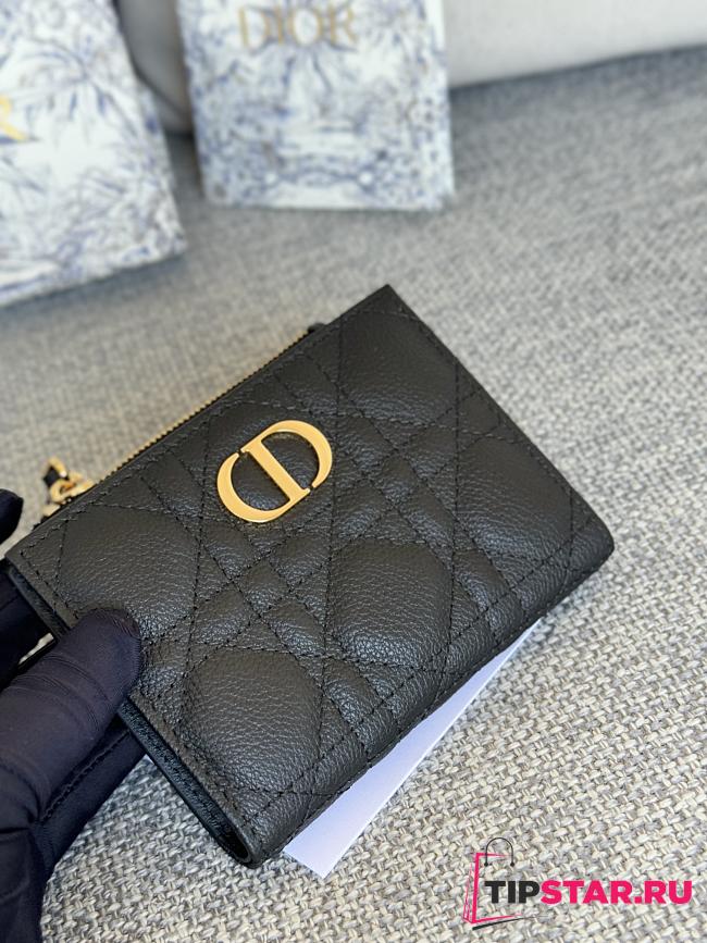 Dior Caro Dahlia Black Wallet 11.5x9x2cm - 1