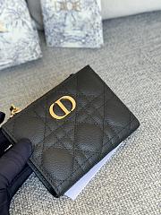 Dior Caro Dahlia Black Wallet 11.5x9x2cm - 1