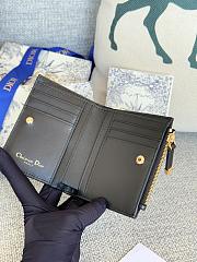 Dior Caro Dahlia Black Wallet 11.5x9x2cm - 4