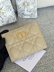 Dior Caro Dahlia Beige Wallet 11.5x9x2cm  - 1