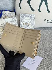 Dior Caro Dahlia Beige Wallet 11.5x9x2cm  - 5