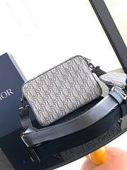 Dior Crafted in dark grey Oblique 23 x 16 x 6 cm - 4