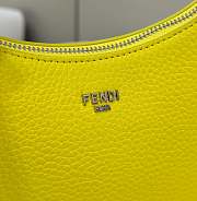 Fendi Mini Underarm Bag Fluorescent Yellow 27x7x20.5cm - 2