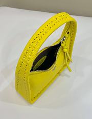 Fendi Mini Underarm Bag Fluorescent Yellow 27x7x20.5cm - 5