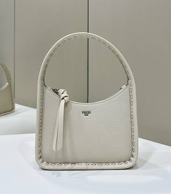 Fendi Mini Underarm Bag Fluorescent White 27x7x20.5cm