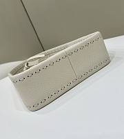 Fendi Mini Underarm Bag Fluorescent White 27x7x20.5cm - 3