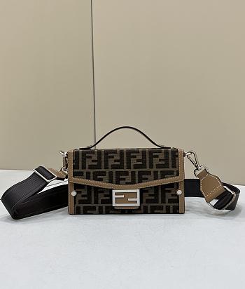 Fendi Retro monogram box bag 21.5x6.5x12