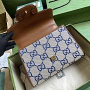 Gucci Horsebit 1955 Brown Leather/Blue G Canvas 29x20x13cm - 4