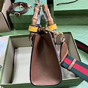 Gucci Nushad Bag Brown Leather/Blue G Canvas 20x16x10cm - 6