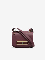 Delvaux Lingot in Alpina Calf Rosewood 20.5x8.5x16.5cm - 1