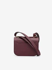 Delvaux Lingot in Alpina Calf Rosewood 20.5x8.5x16.5cm - 5