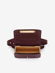 Delvaux Lingot in Alpina Calf Rosewood 20.5x8.5x16.5cm - 6