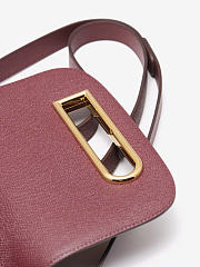 Delvaux Lingot in Alpina Calf Rosewood 20.5x8.5x16.5cm - 2