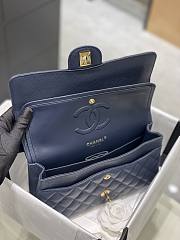 Chanel Navy Blue Chip Classic Medium 15.5x25.5x6.5cm - 6