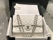 Chanel White Medium Classic 15.5x25.5x16.5cm  - 1