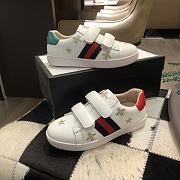 Gucci Ace White Leather Shoes Unisex - 1