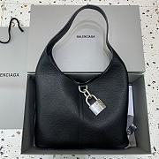 Large Balenciag Locker Hobo Bag Black 50x35x10cm - 1