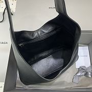 Large Balenciag Locker Hobo Bag Black 50x35x10cm - 5