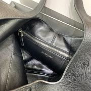 Large Balenciag Locker Hobo Bag Black 50x35x10cm - 3