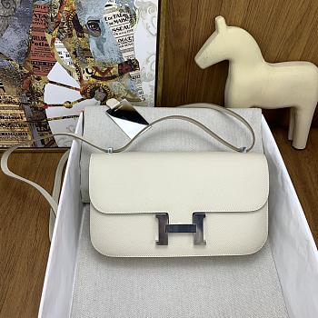 Hermes Constance Nata Epsom leather Silver 24x15x4cm