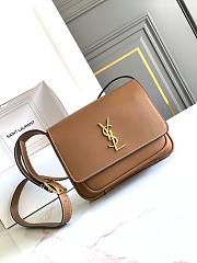 YSL Niki Leather Crossbody Bag Brown 21.5 x 16 x 8x9.5 cm - 1