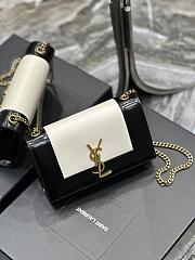 YSL Kate Small Bicolor Monogram Chain Shoulder Bag 13X19.8X6CM - 1