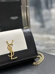 YSL Kate Small Bicolor Monogram Chain Shoulder Bag 13X19.8X6CM - 2