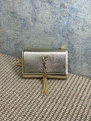 YSL Diamond Pattern Gold Glittering Timeless Classic 20x12.5x5cm - 1