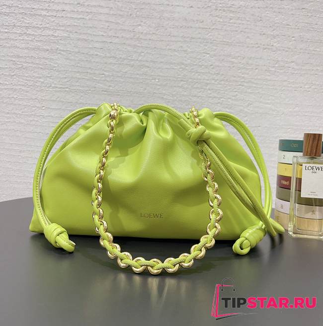 Loewe Flamenco Purse Donut Bag Green Medium 30x20x10.5cm   - 1