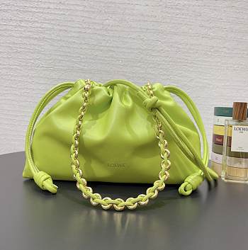 Loewe Flamenco Purse Donut Bag Green Medium 30x20x10.5cm  