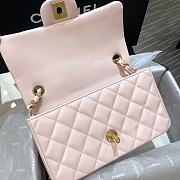 Chanel Original Lambskin-Light Pink Gold Button 20cm - 5