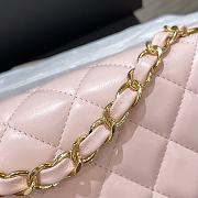 Chanel Original Lambskin-Light Pink Gold Button 20cm - 3