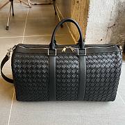 Bottega Veneta Woven Men's Handbag for Business Trips - Stylish Travel Bag Black 62.5x 34x26.5cm - 1