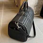 Bottega Veneta Woven Men's Handbag for Business Trips - Stylish Travel Bag Black 62.5x 34x26.5cm - 2