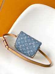 LV Mini Bumbag M83353 Blue Monogram Denim 17 x 12 x 9.5 cm - 6