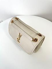 YSL Niki Medium In Vantage Leather White 28x20x8.5cm - 2