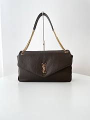 YSL LARGE CALYPSO SHOULDER BAG BLACK 28 X 22 X 12 CM  - 1