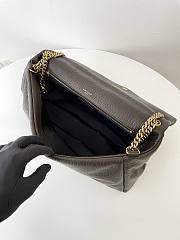 YSL LARGE CALYPSO SHOULDER BAG BLACK 28 X 22 X 12 CM  - 2