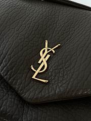 YSL LARGE CALYPSO SHOULDER BAG BLACK 28 X 22 X 12 CM  - 6